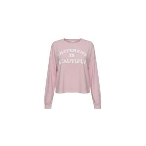 Popular Girl Graphic Tee Womens XL Pink New Different Is Beautiful Cropped